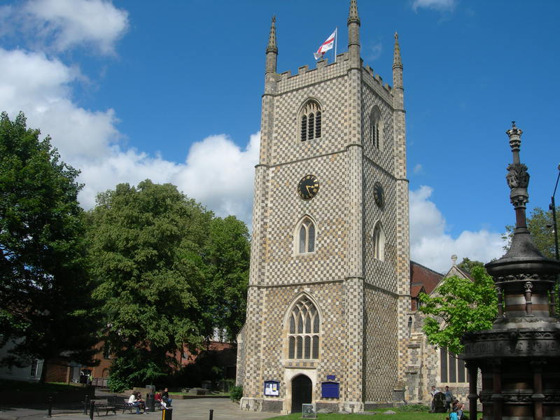 De kerk van Reading. Een ode aan het dammen?