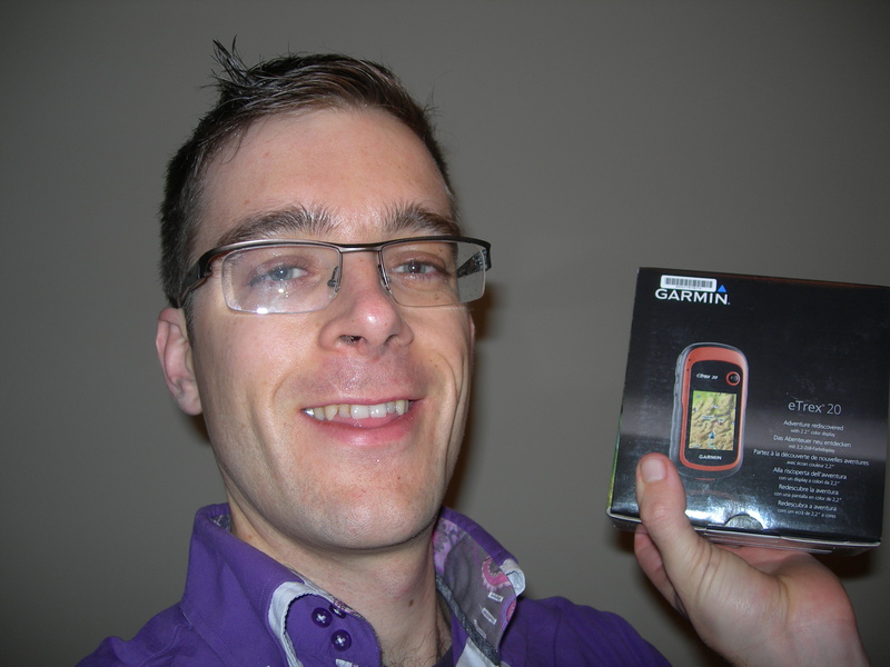 Mijn afscheidskado: een Garmin GPS apparaat.