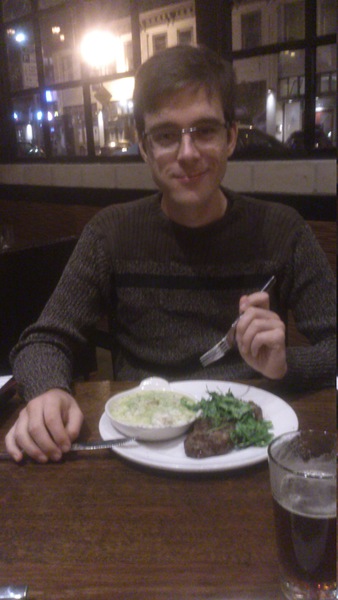 Ter afsluiting van de hike een steak in een chique restaurant in San Diego.